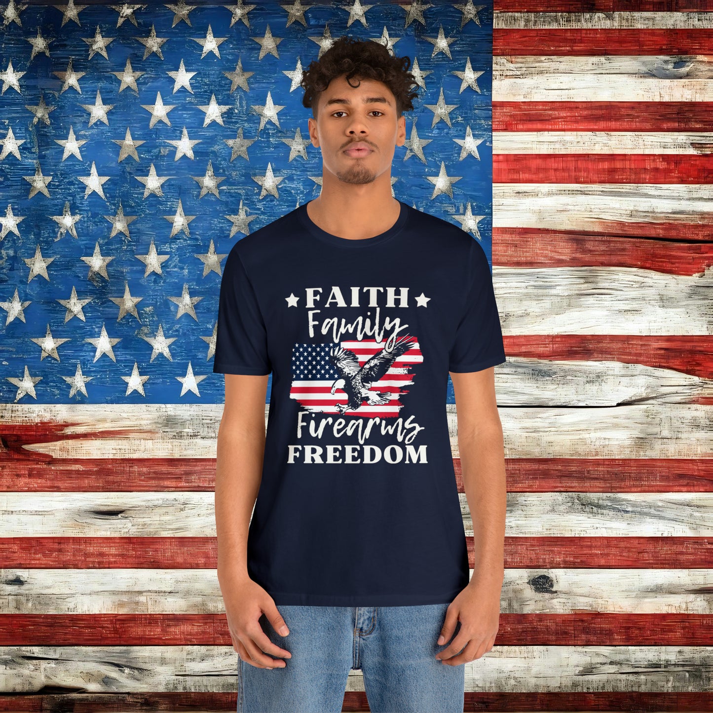 Faith Family Firearms Freedom T-shirt - The American Glory