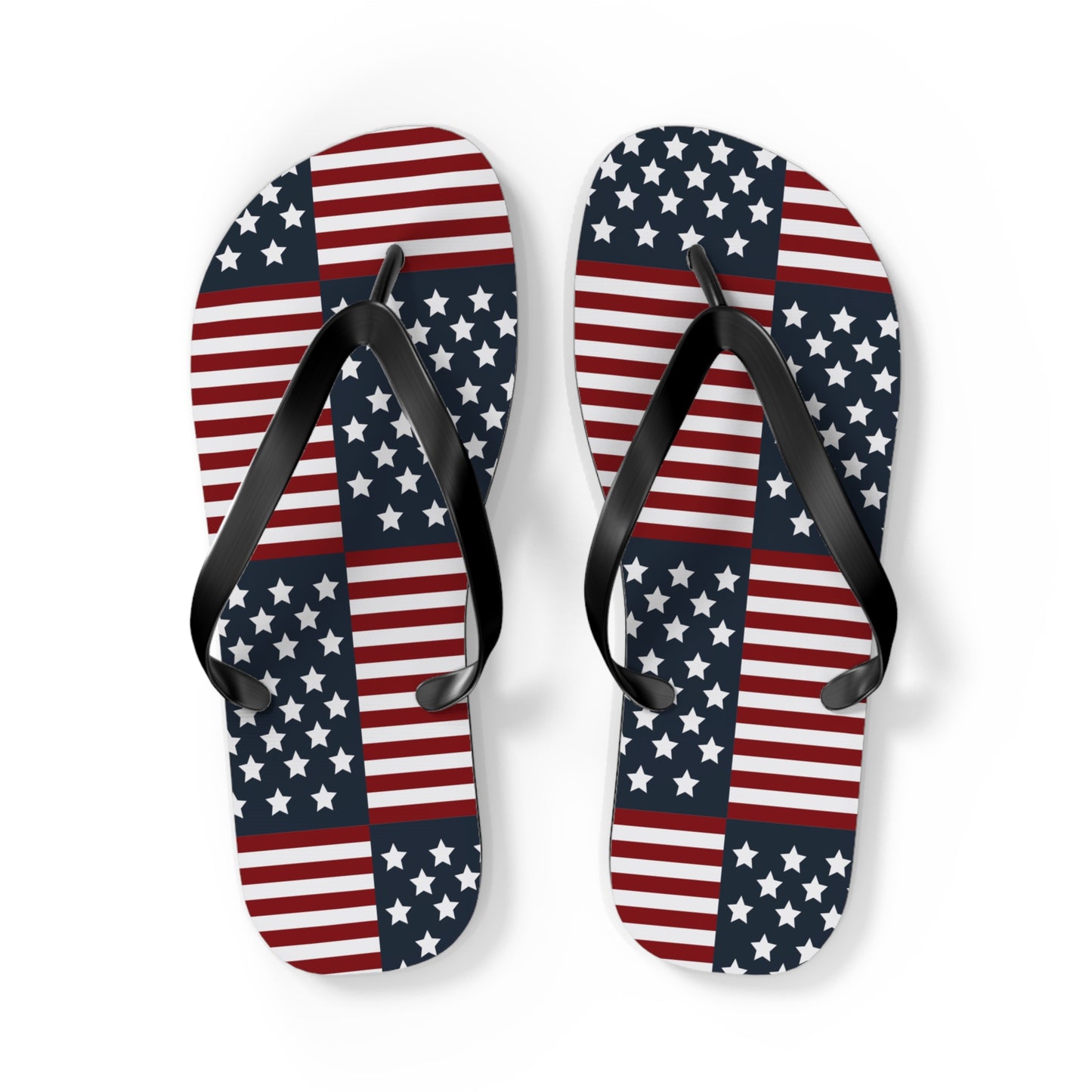 American Flag Flip Flops, USA July 4th Flip Flop slippers, Patriotic Summer accessories - The American Glory