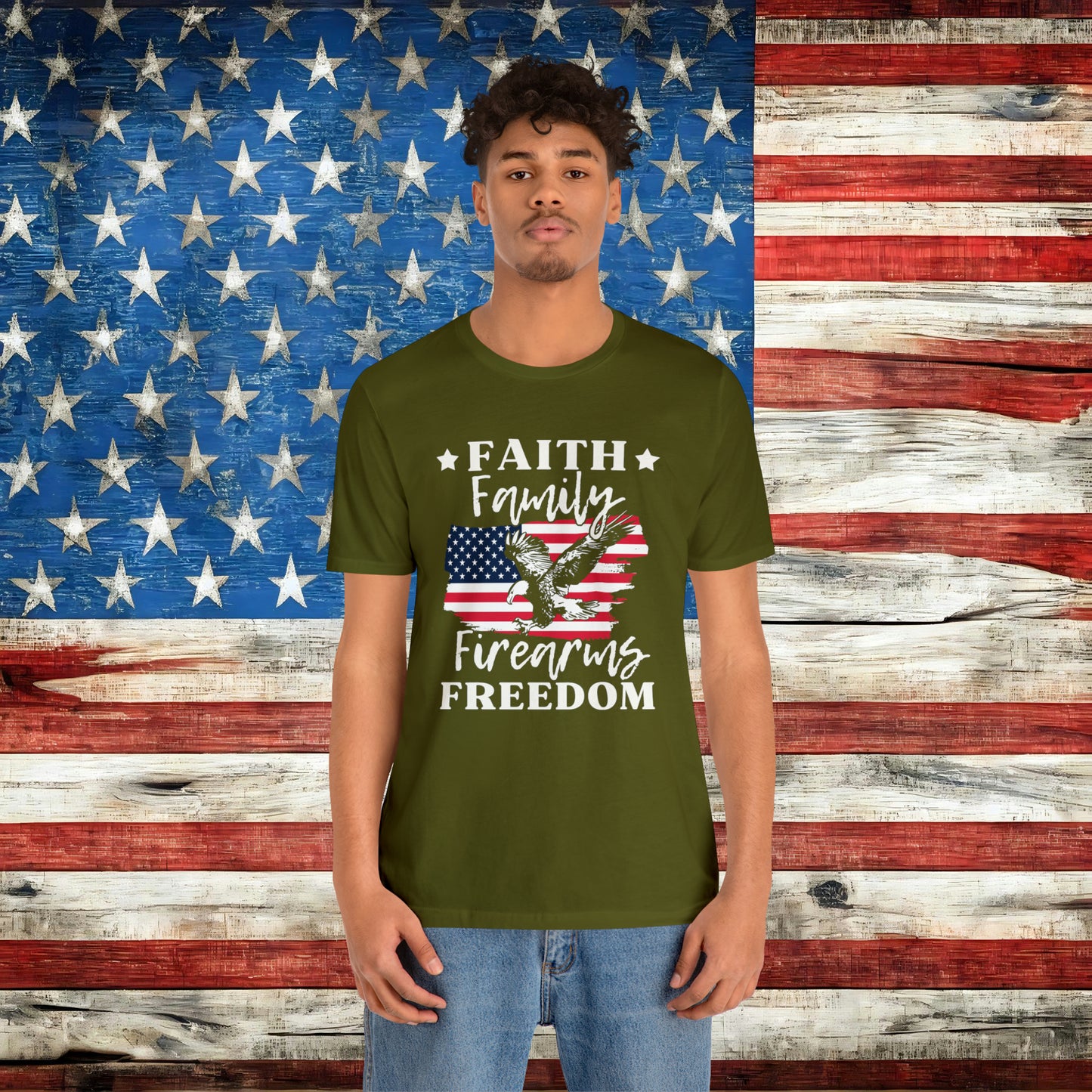 Faith Family Firearms Freedom T-shirt - The American Glory
