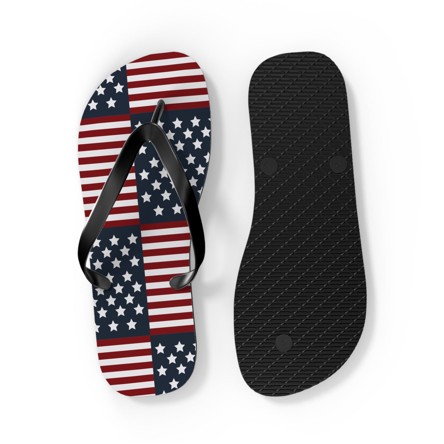 American Flag Flip Flops, USA July 4th Flip Flop slippers, Patriotic Summer accessories - The American Glory