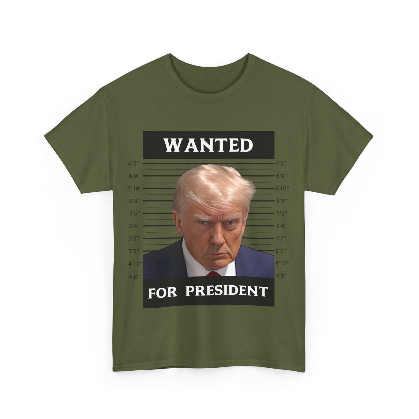 Wanted Donald Trump for President 2024 Election Trump Mug Shot T-Shirt Never Surrender Pro Trump Save American Support Fans Tees - The American Glory