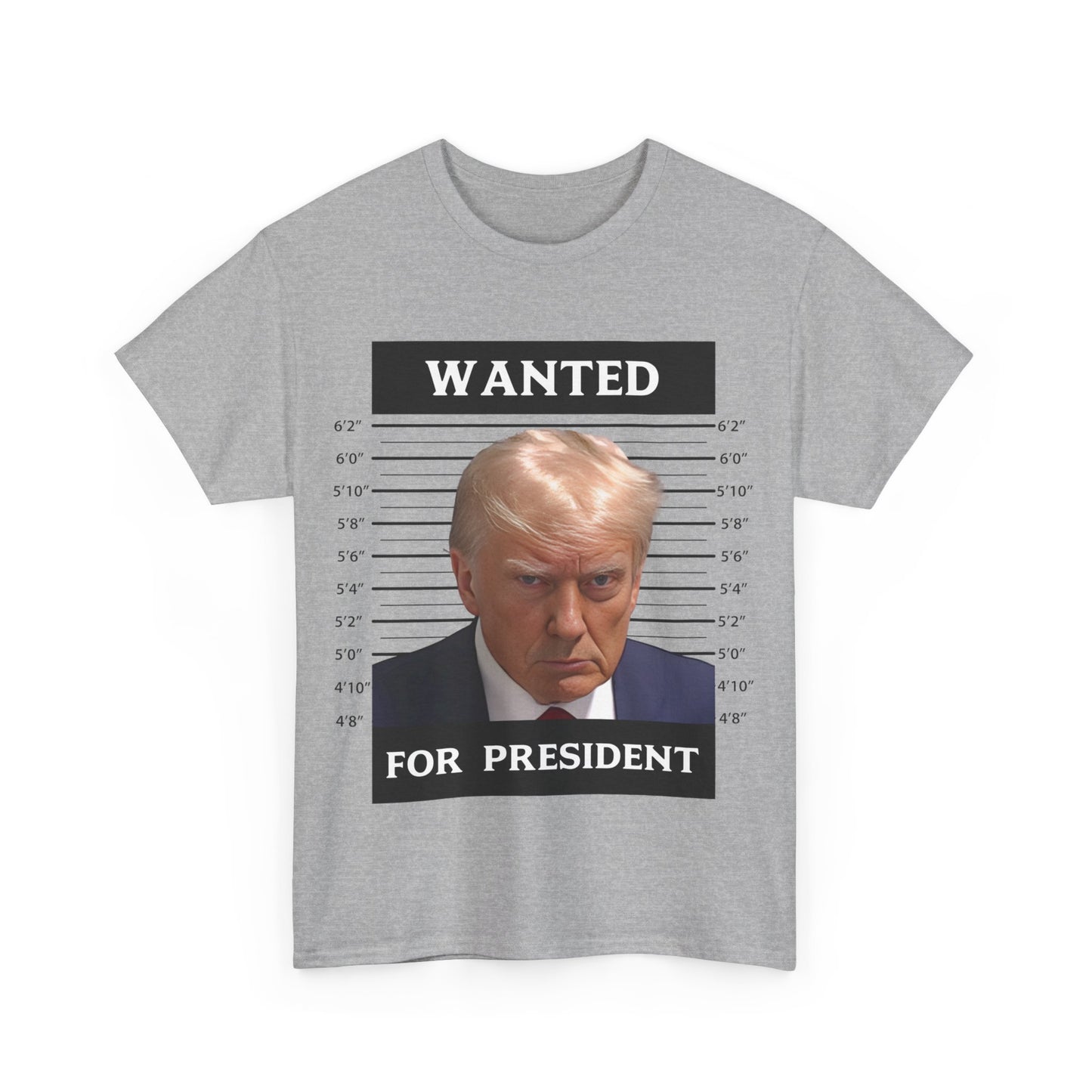 Wanted Donald Trump for President 2024 Election Trump Mug Shot T-Shirt Never Surrender Pro Trump Save American Support Fans Tees - The American Glory