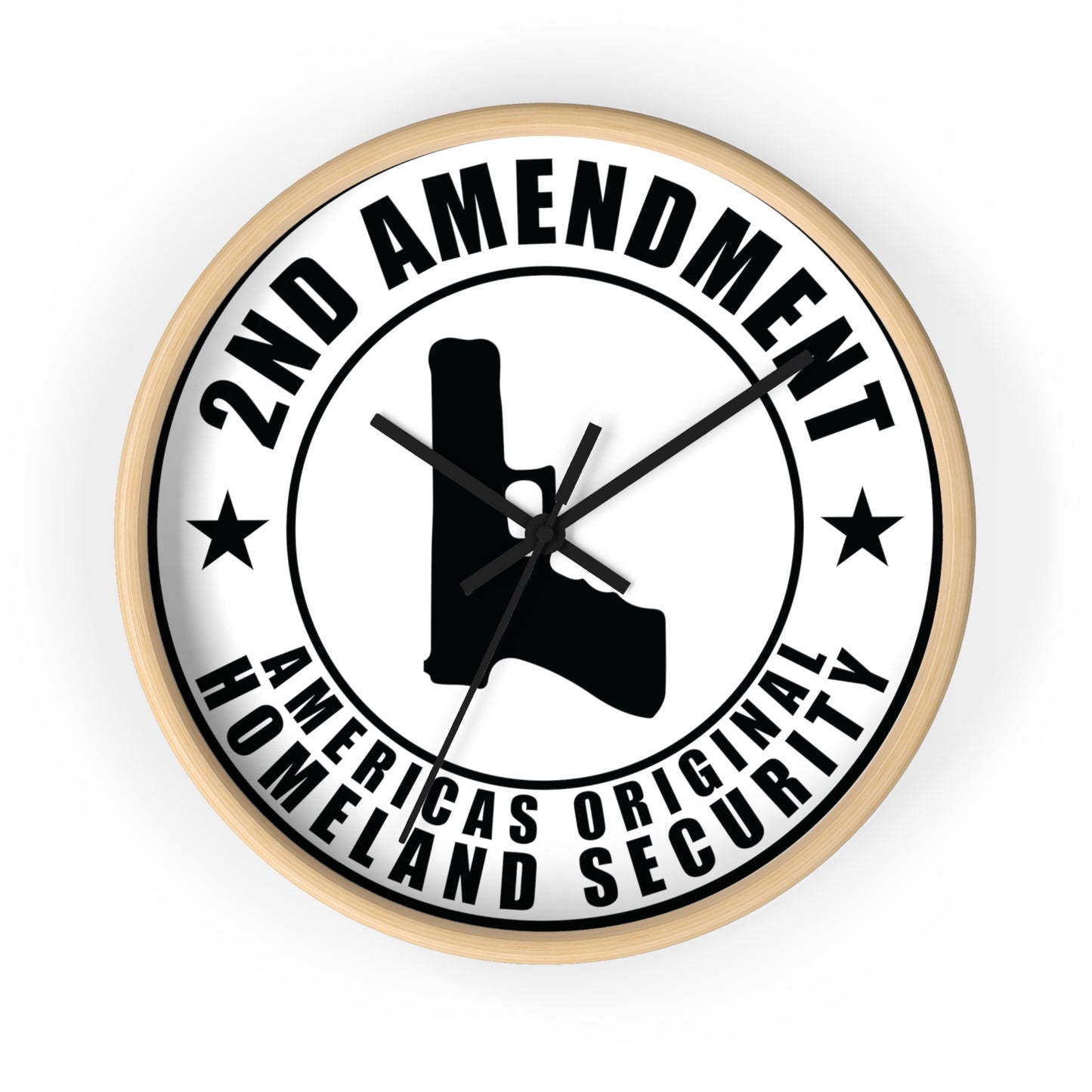 2nd Amendment Wall clock 2nd Amendment Americas Original Homeland Security Wall Clock - The American Glory