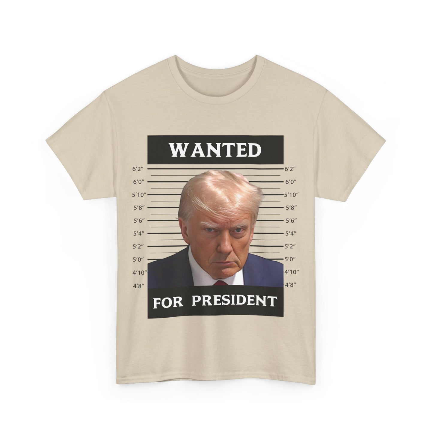 Wanted Donald Trump for President 2024 Election Trump Mug Shot T-Shirt Never Surrender Pro Trump Save American Support Fans Tees - The American Glory
