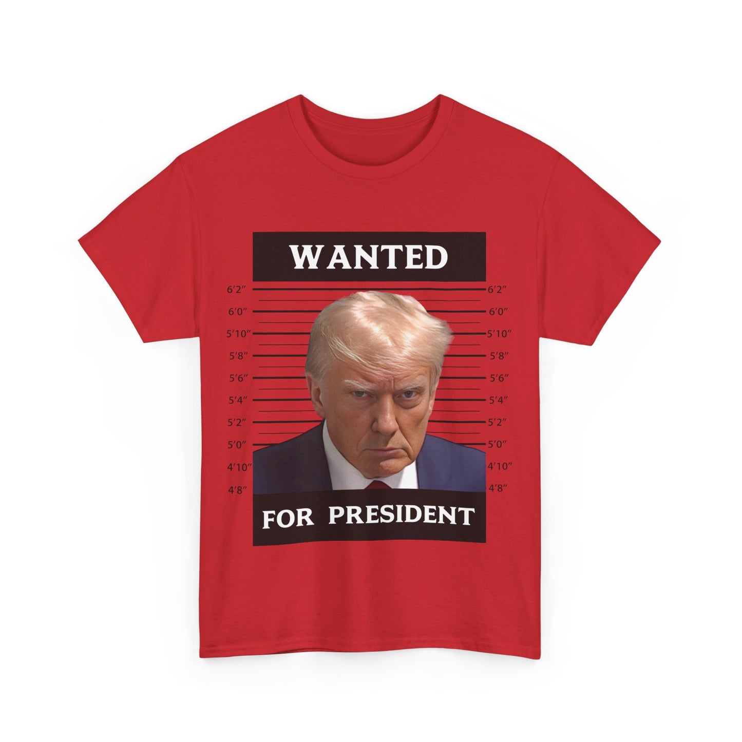 Wanted Donald Trump for President 2024 Election Trump Mug Shot T-Shirt Never Surrender Pro Trump Save American Support Fans Tees - The American Glory
