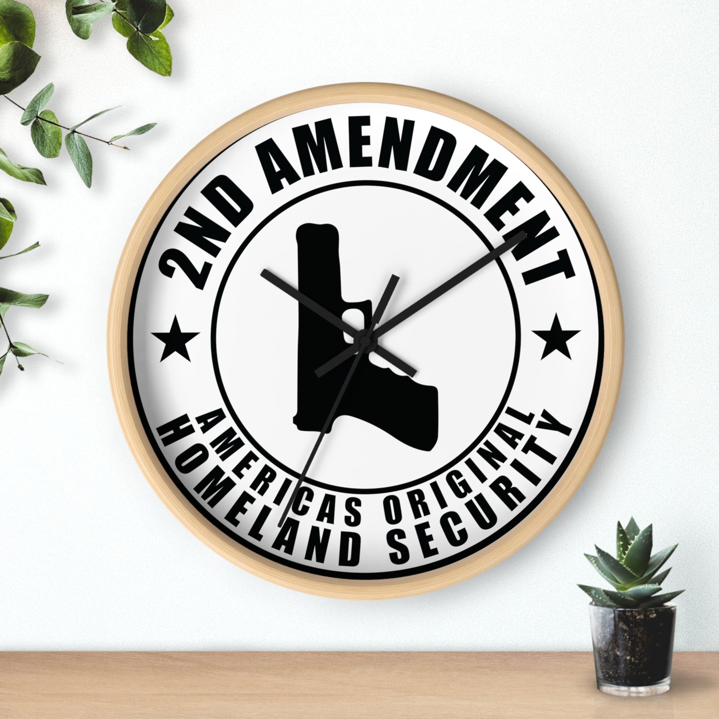 2nd Amendment Wall clock 2nd Amendment Americas Original Homeland Security Wall Clock - The American Glory