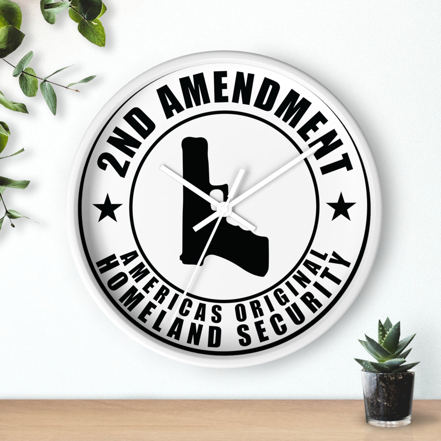 2nd Amendment Wall clock 2nd Amendment Americas Original Homeland Security Wall Clock - The American Glory