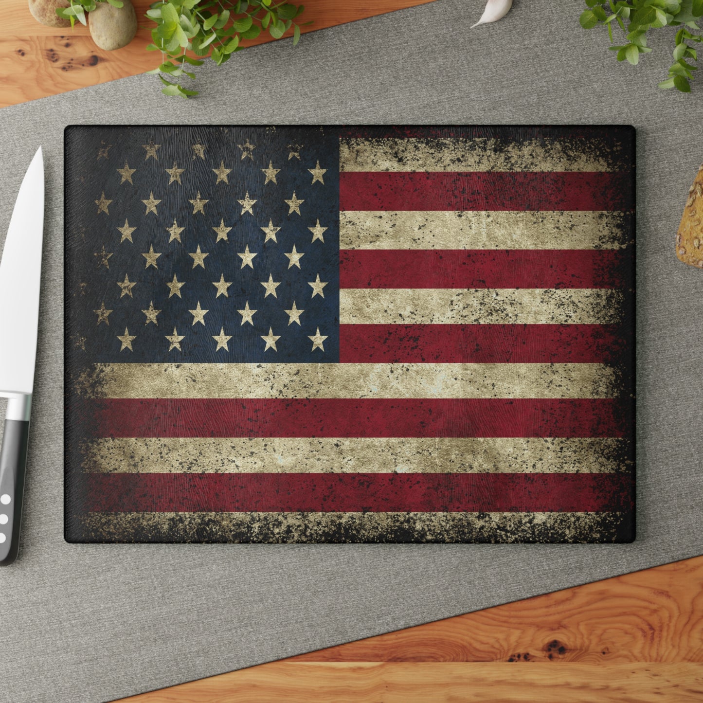 American Flag Glass Cutting Board - The American Glory
