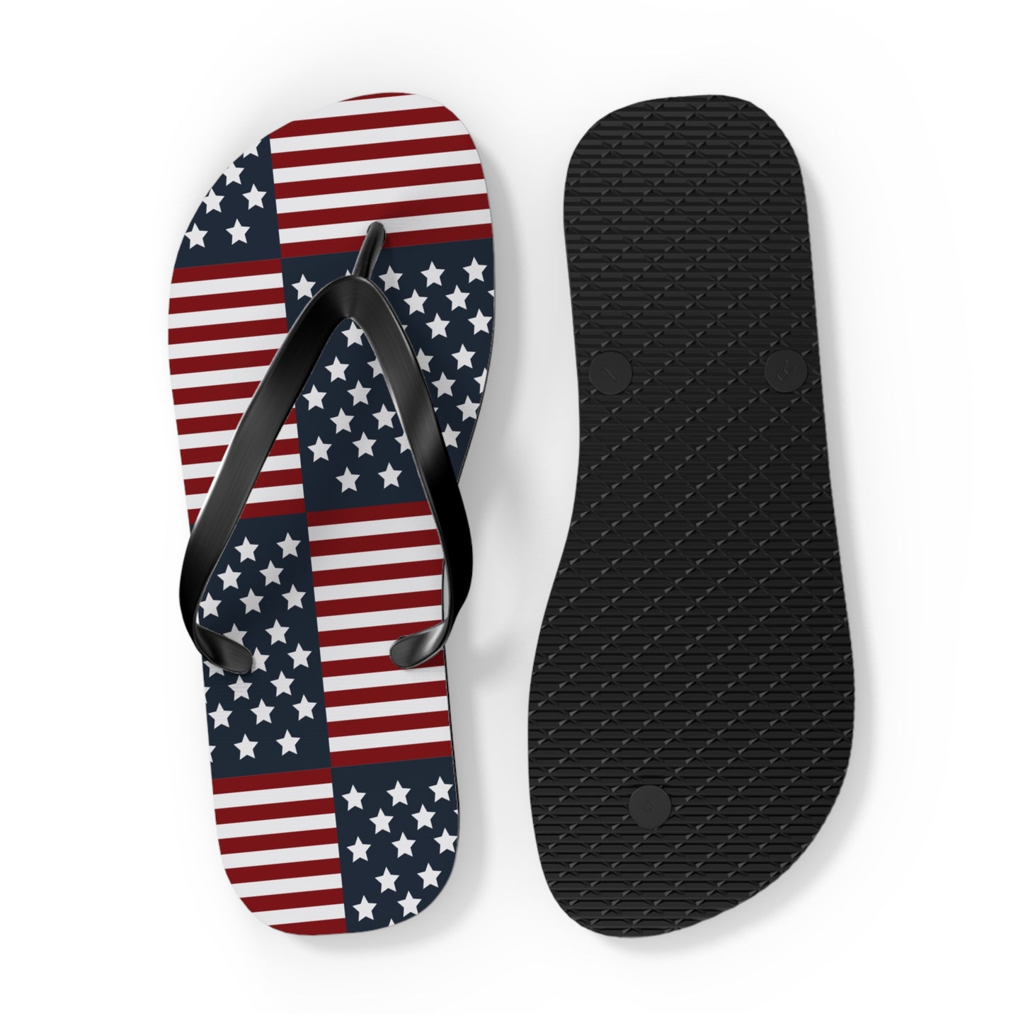American Flag Flip Flops, USA July 4th Flip Flop slippers, Patriotic Summer accessories - The American Glory