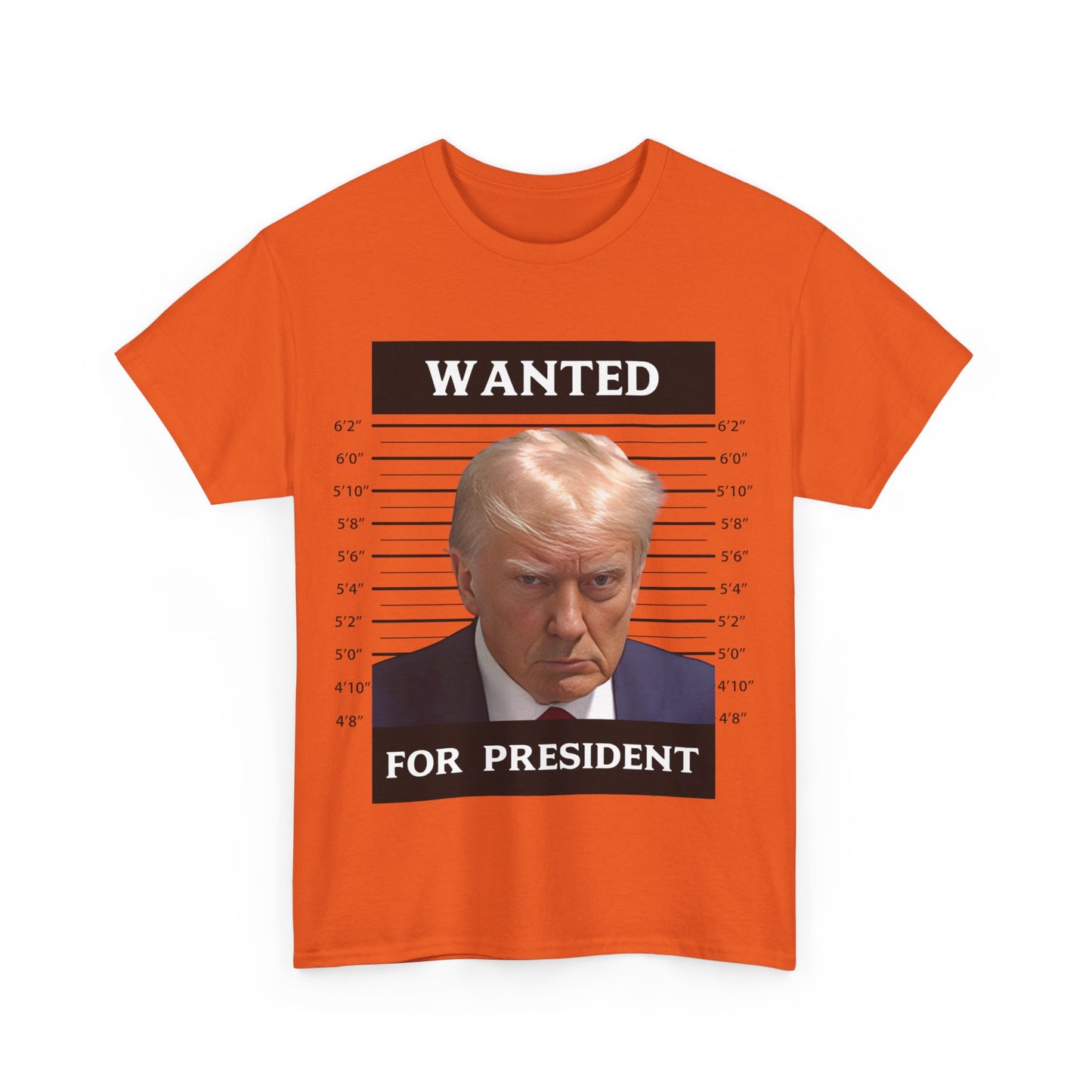 Wanted Donald Trump for President 2024 Election Trump Mug Shot T-Shirt Never Surrender Pro Trump Save American Support Fans Tees - The American Glory