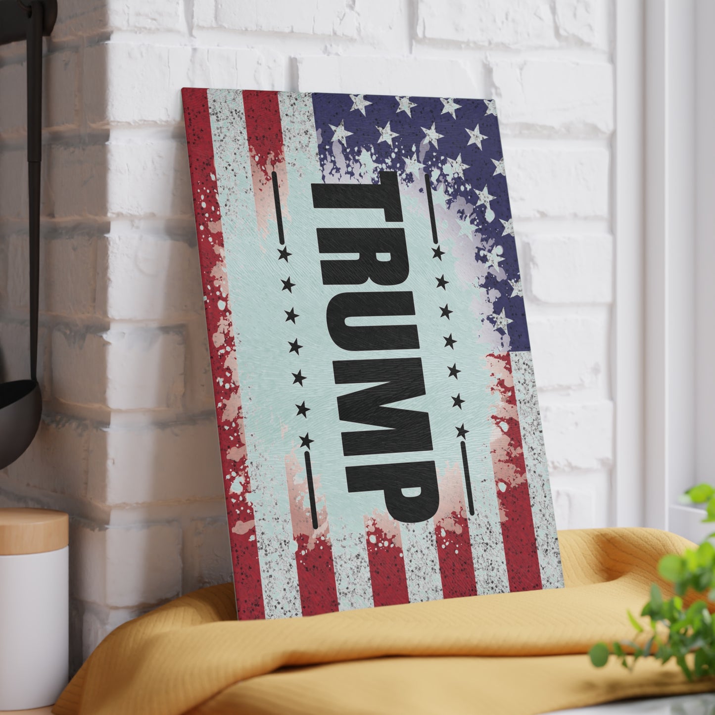 Trump American Flag Glass Cutting Board - The American Glory