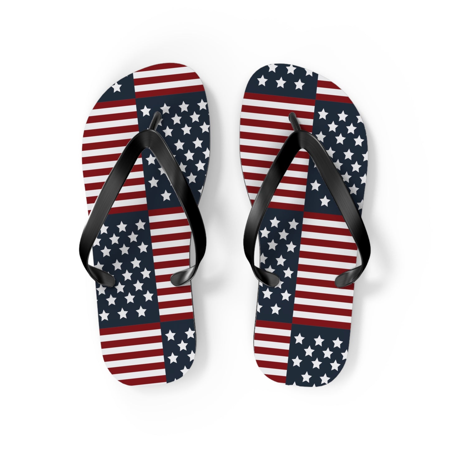 American Flag Flip Flops, USA July 4th Flip Flop slippers, Patriotic Summer accessories - The American Glory