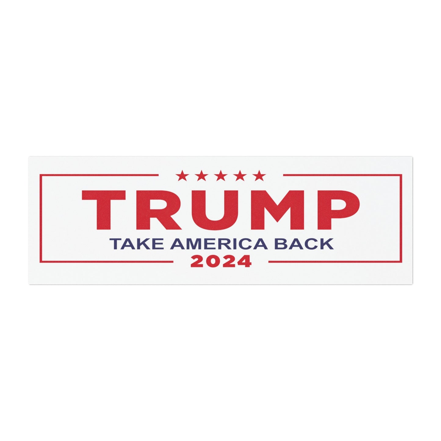 Trump 2024 Car Magnet, Take America Back Bumper Sticker, Donald Trump Weatherproof car magnets, MAGA Stand With Trump Bumper Stickers - The American Glory