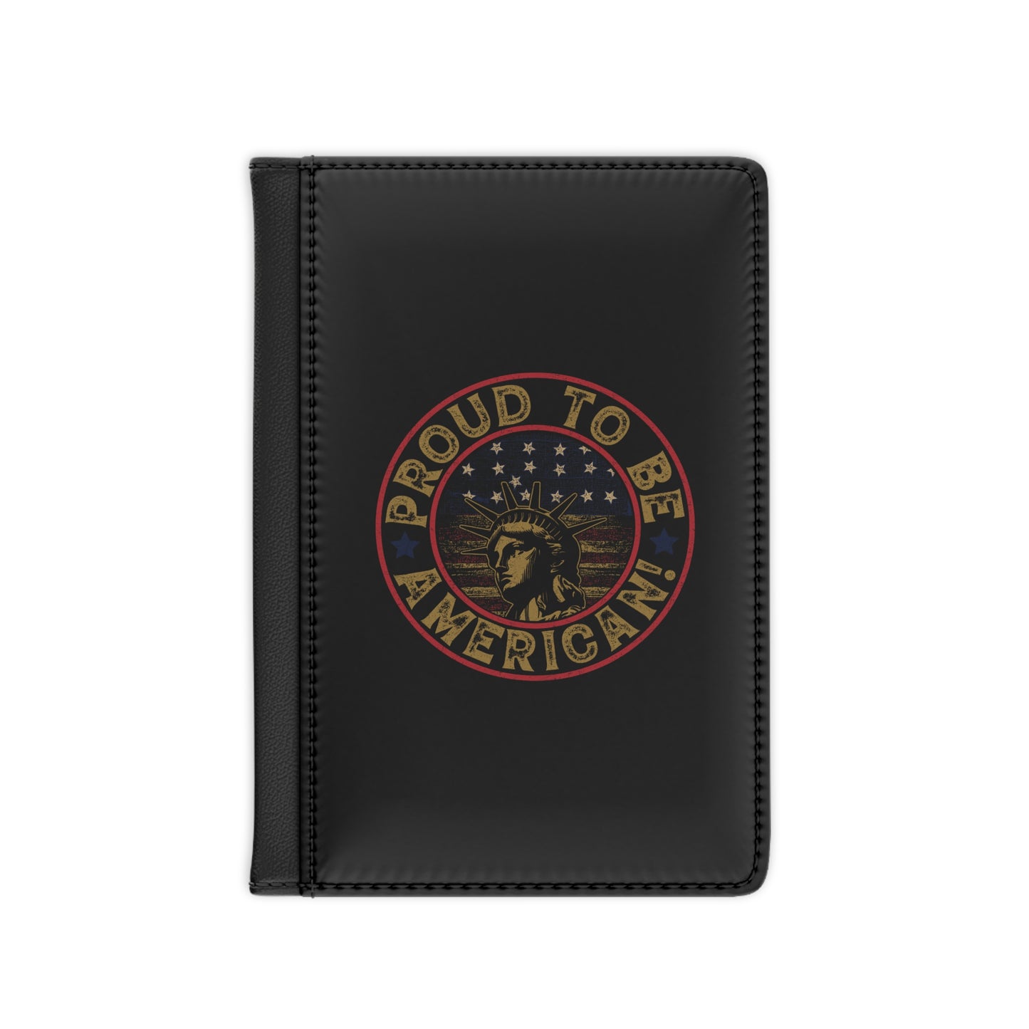 American Passport Cover Case, Leather Passport Holder for Men and Women, RFID blocking cover, Passport Holder Wallet With inner pockets for credit cards, boarding passes and travel I.Ds - The American Glory