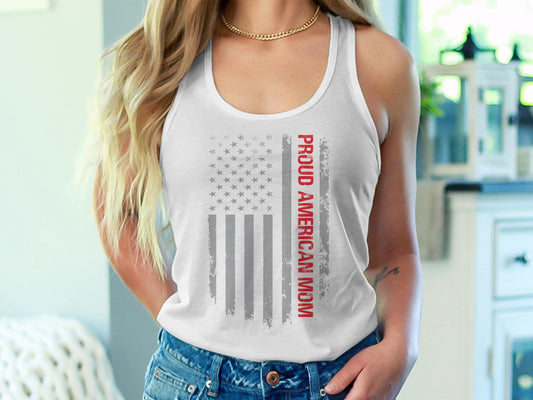 Proud American Mom Jersey Tank - The American Glory
