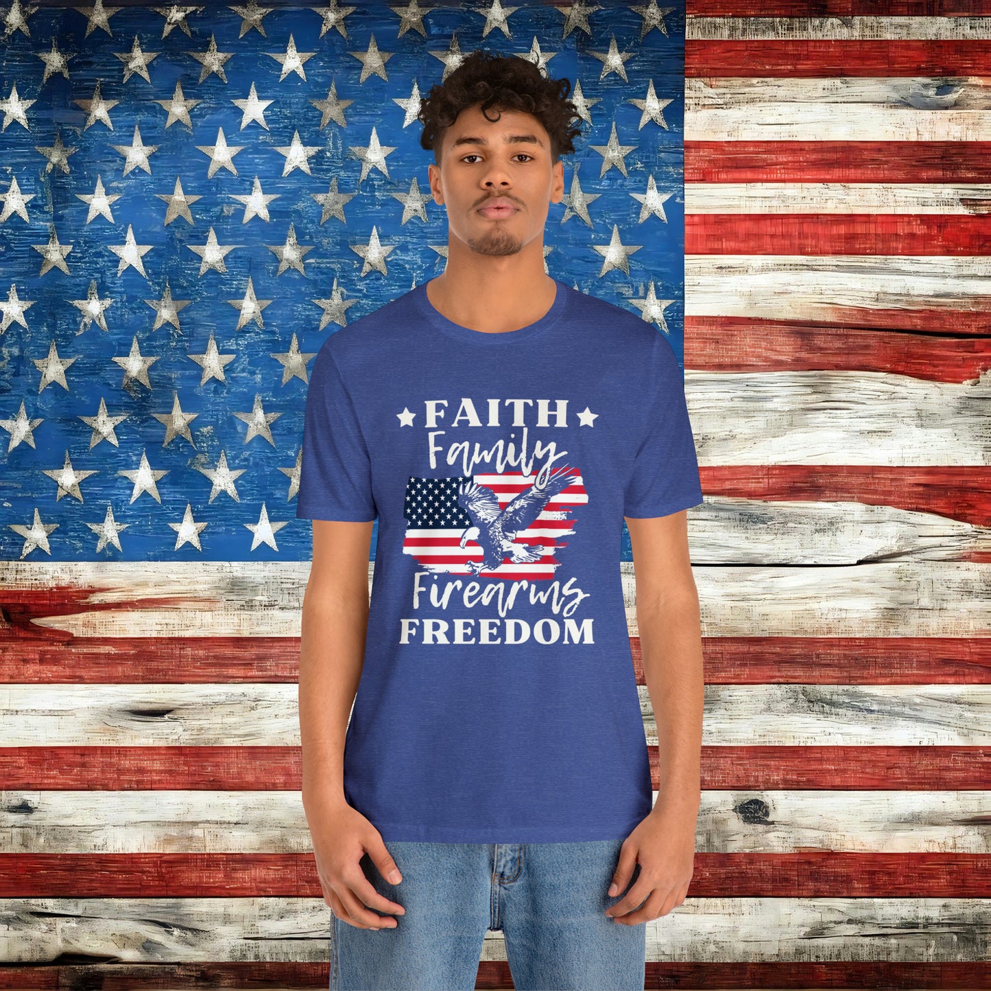 Faith Family Firearms Freedom T-shirt - The American Glory