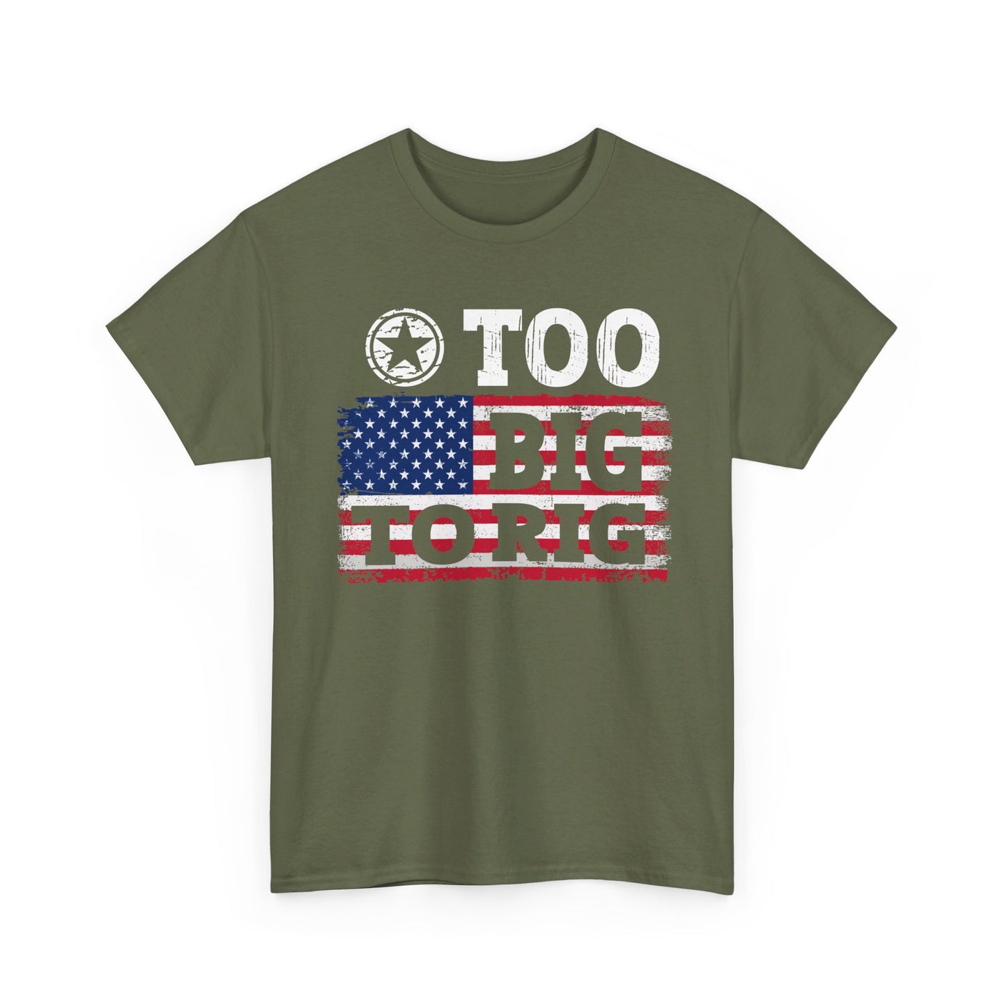 Trump 2024 - Too big to rig T-shirt - The American Glory