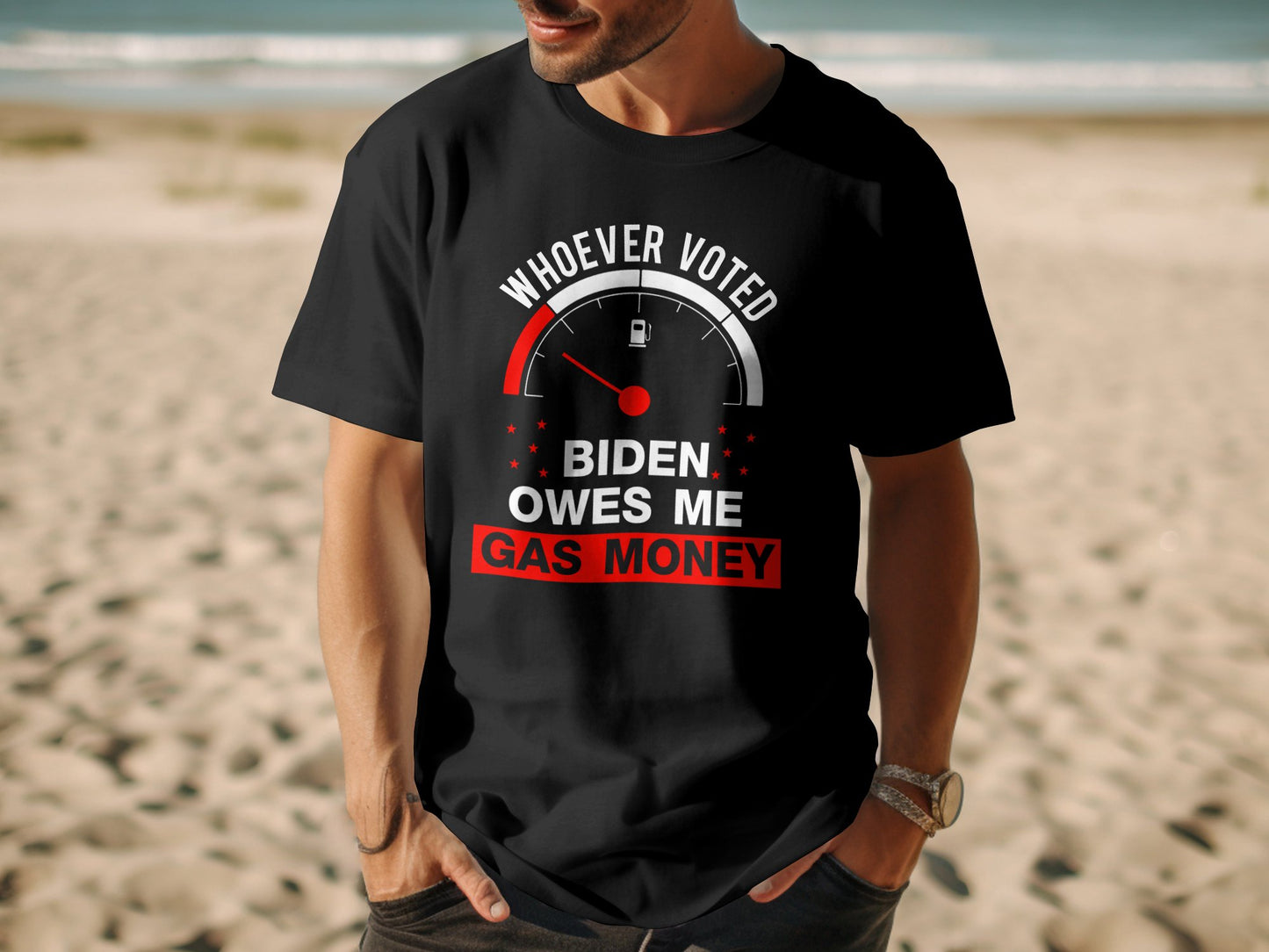 Whoever Voted Biden Owes Me Gas Money T-shirt - The American Glory