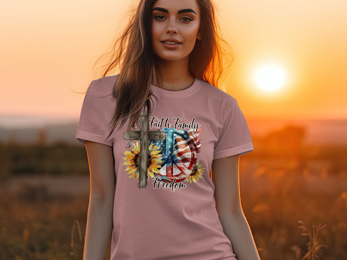 Faith Family Freedom T-shirt - The American Glory