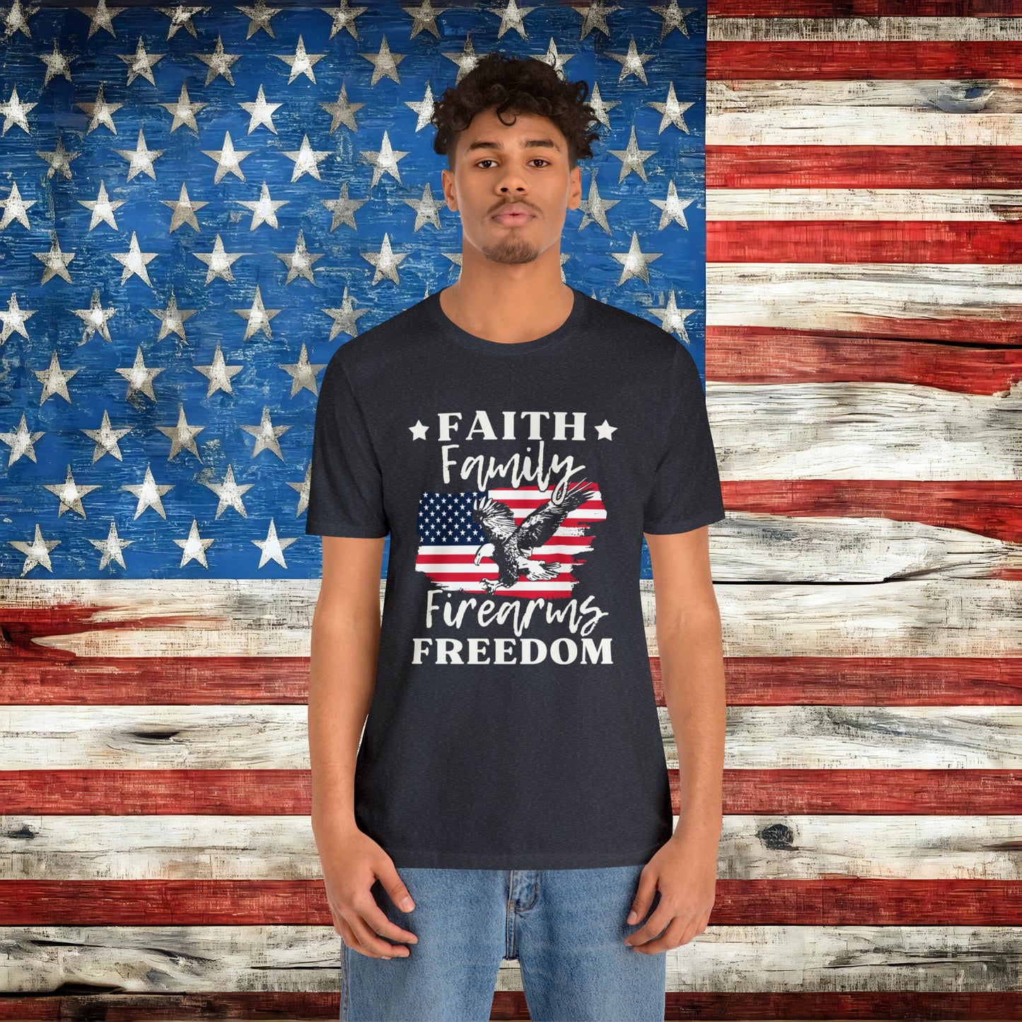 Faith Family Firearms Freedom T-shirt - The American Glory