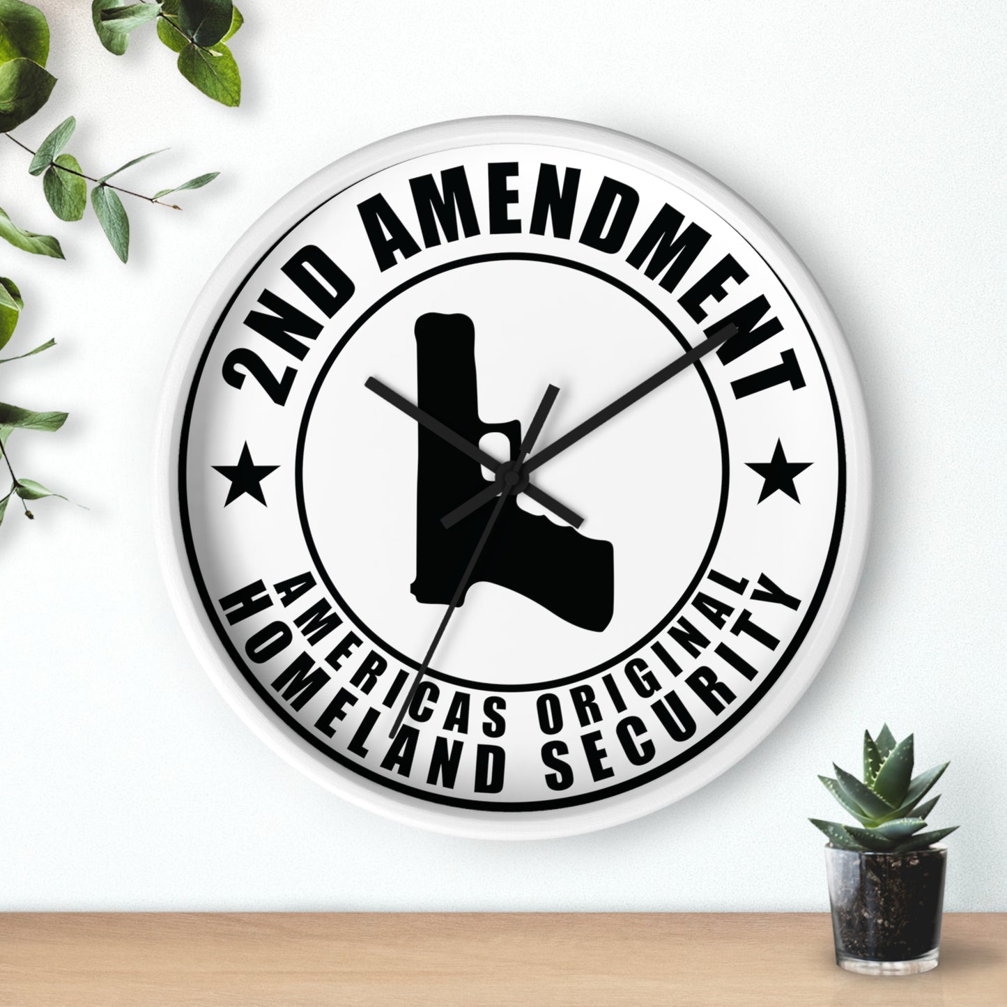 2nd Amendment Wall clock 2nd Amendment Americas Original Homeland Security Wall Clock - The American Glory