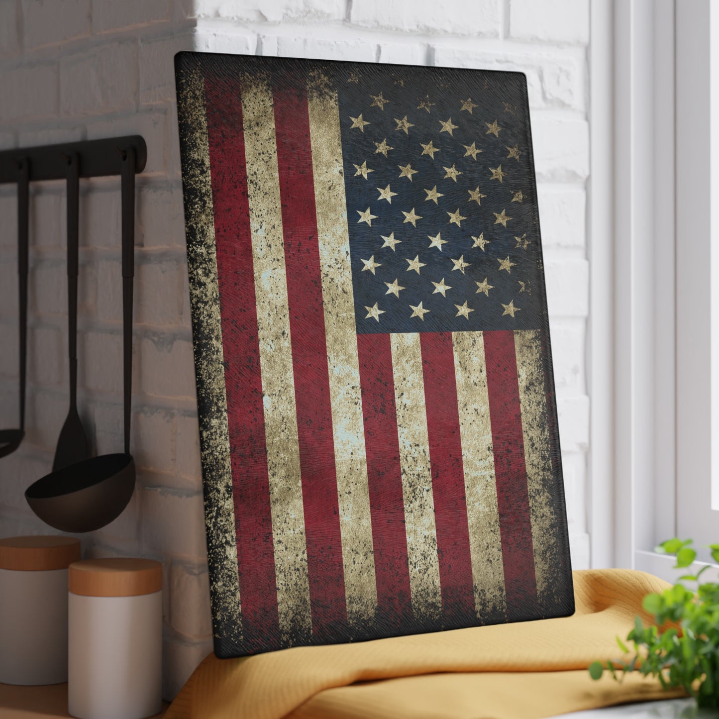 American Flag Glass Cutting Board - The American Glory