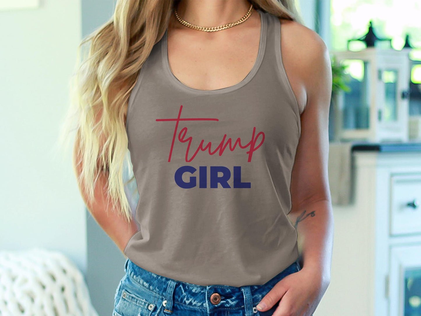 Trump Girl - Women's Tank Top - The American Glory