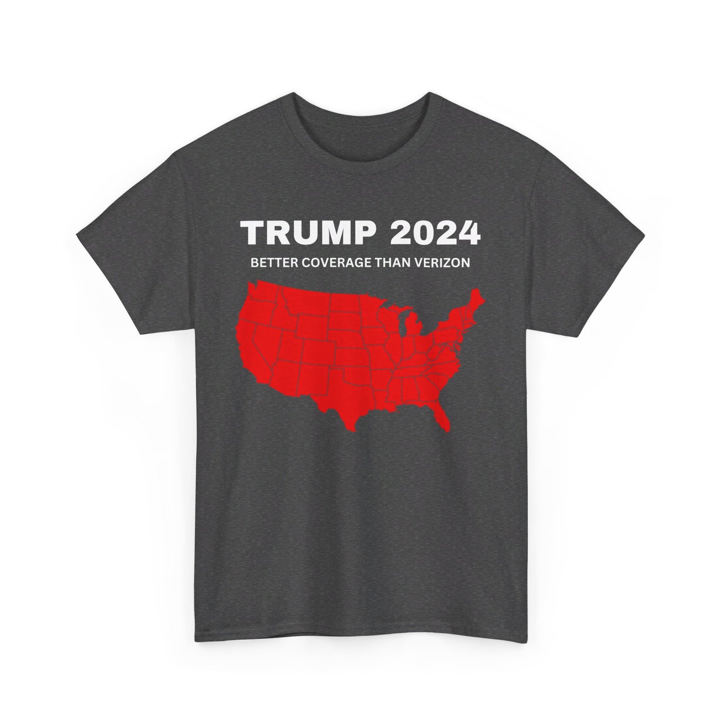 Trump 2024 Better Coverage Than Verizon T-shirt Express Delivery available - The American Glory
