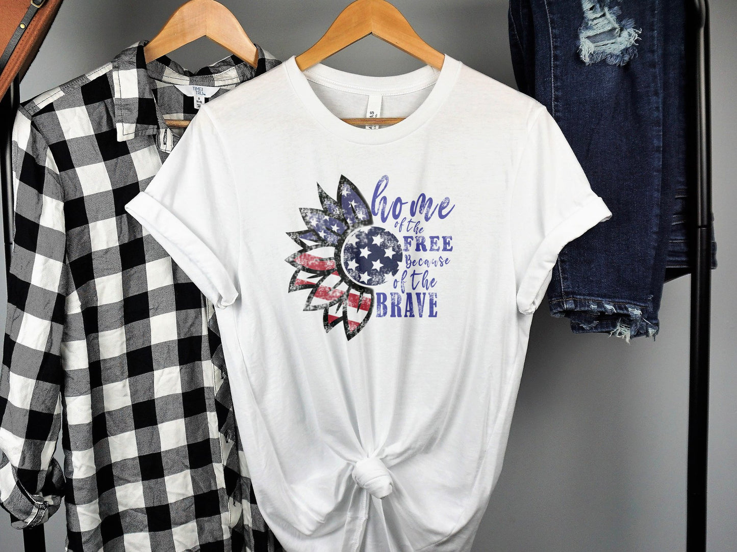 Home Of The Free Because Of The Brave T-shirt - The American Glory