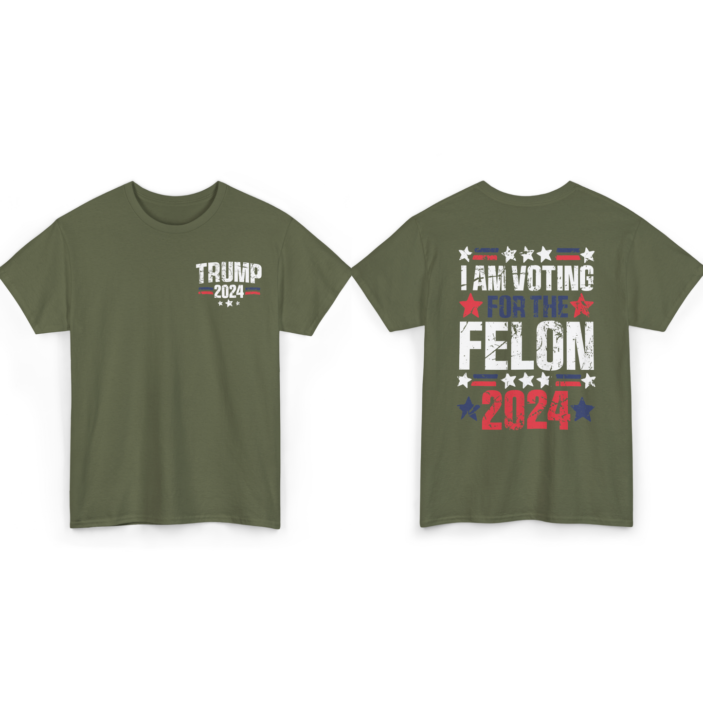 Voting For The Felon 2024 Unisex T-shirt - The American Glory