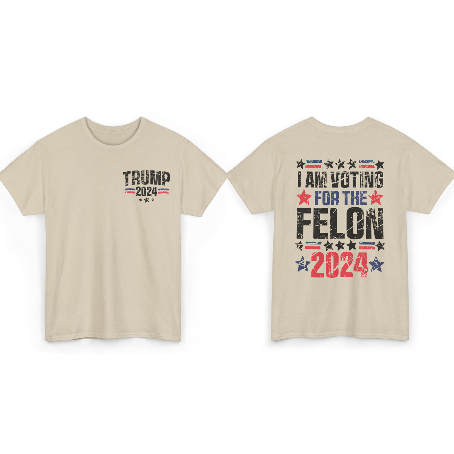 Voting For The Felon 2024 Unisex T-shirt - The American Glory