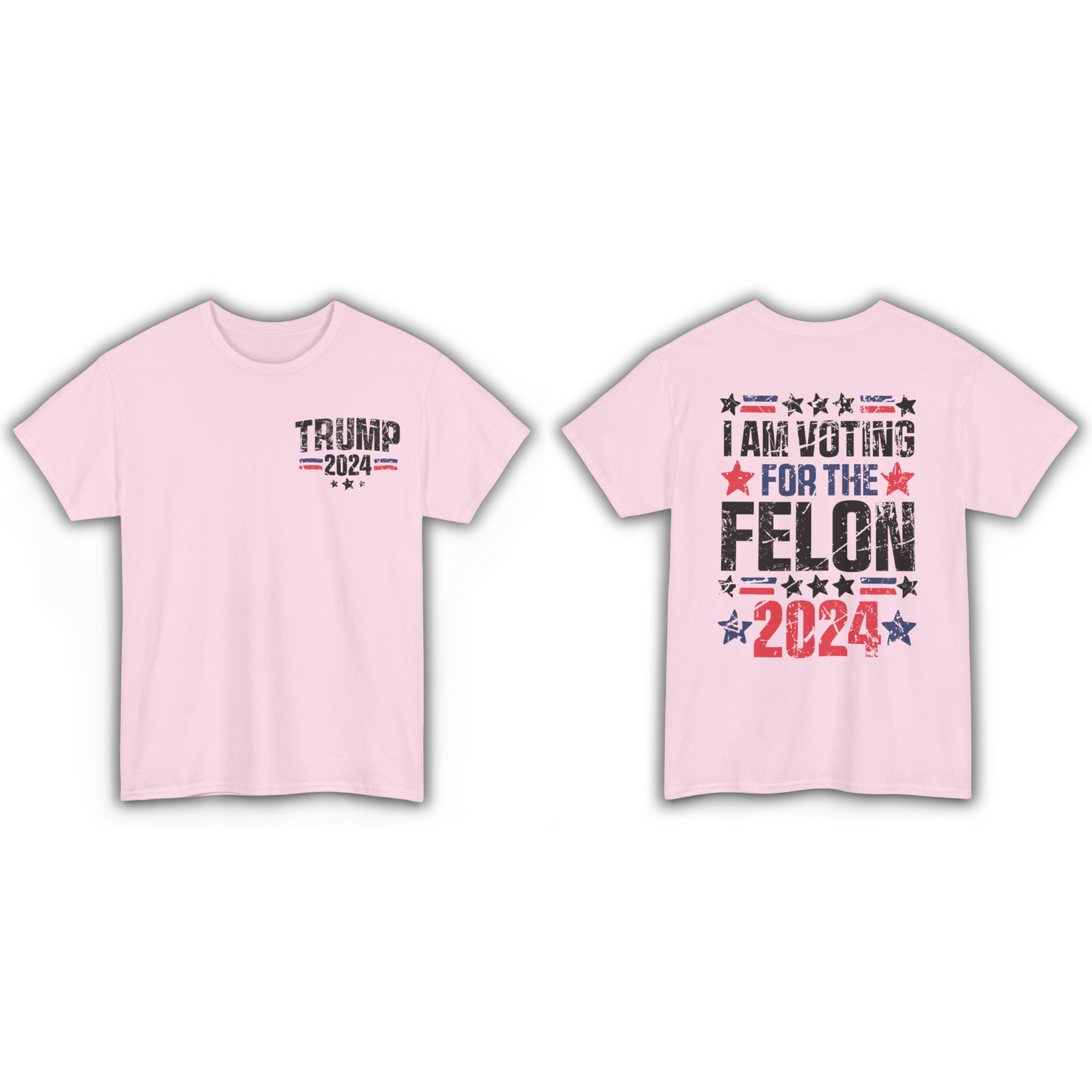 Voting For The Felon 2024 Unisex T-shirt - The American Glory