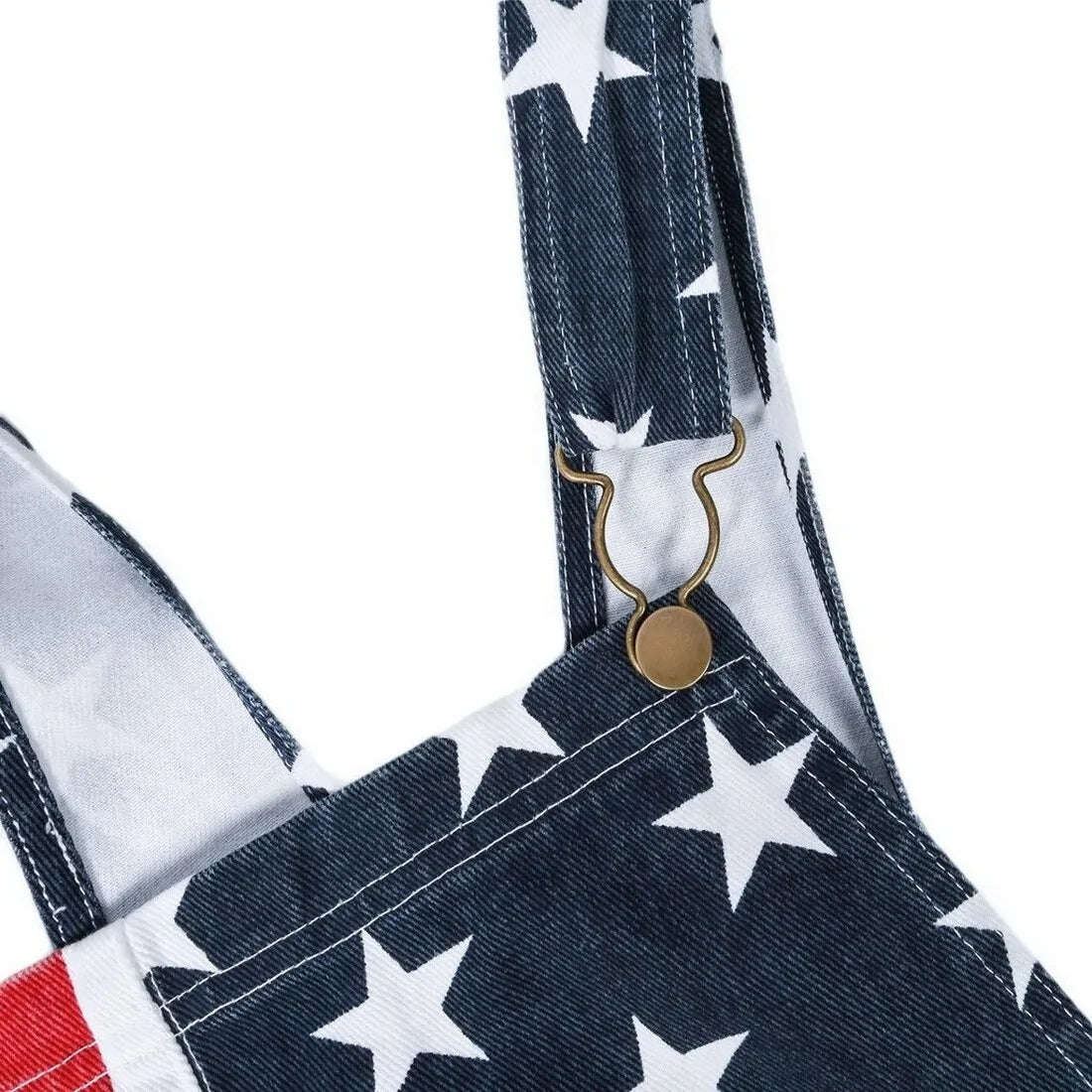 American Flag Overalls Shorts - The American Glory