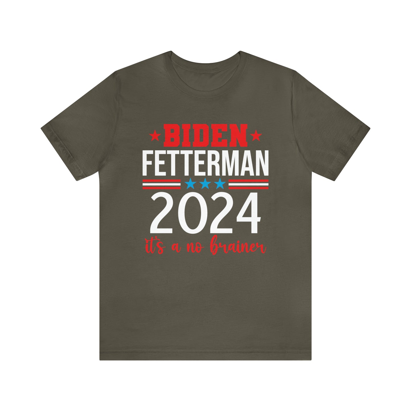 Biden Fetterman 2024 its a no brainer T-shirt - The American Glory