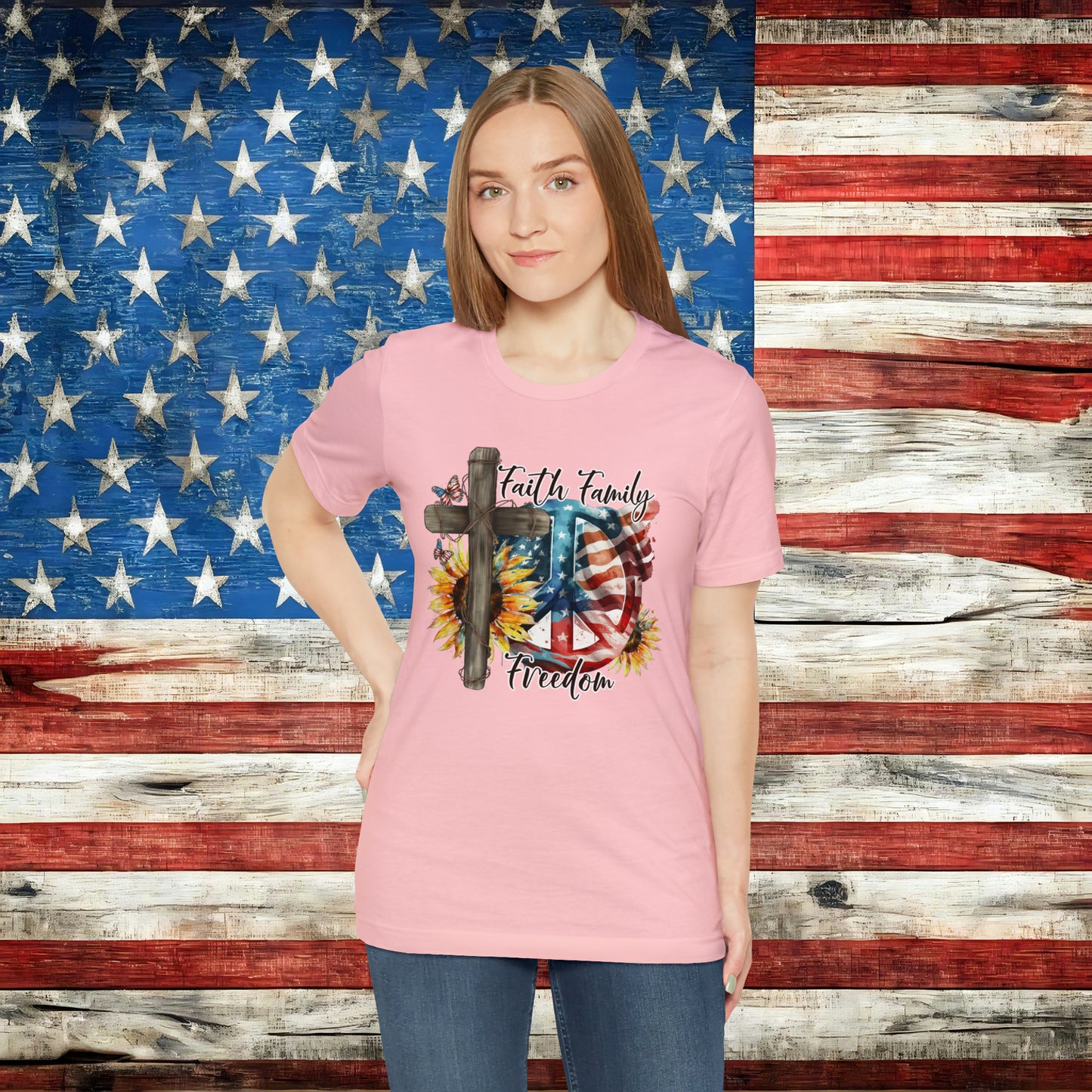 Faith Family Freedom T-shirt - The American Glory