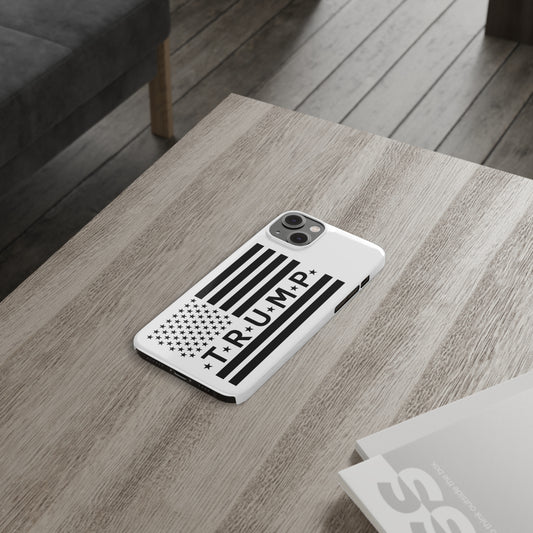 Trump American Flag Slim Phone Case - The American Glory