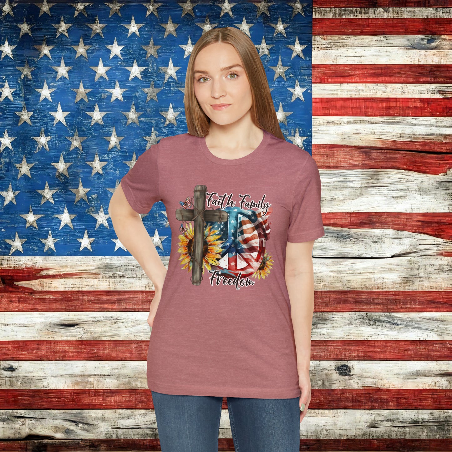Faith Family Freedom T-shirt - The American Glory
