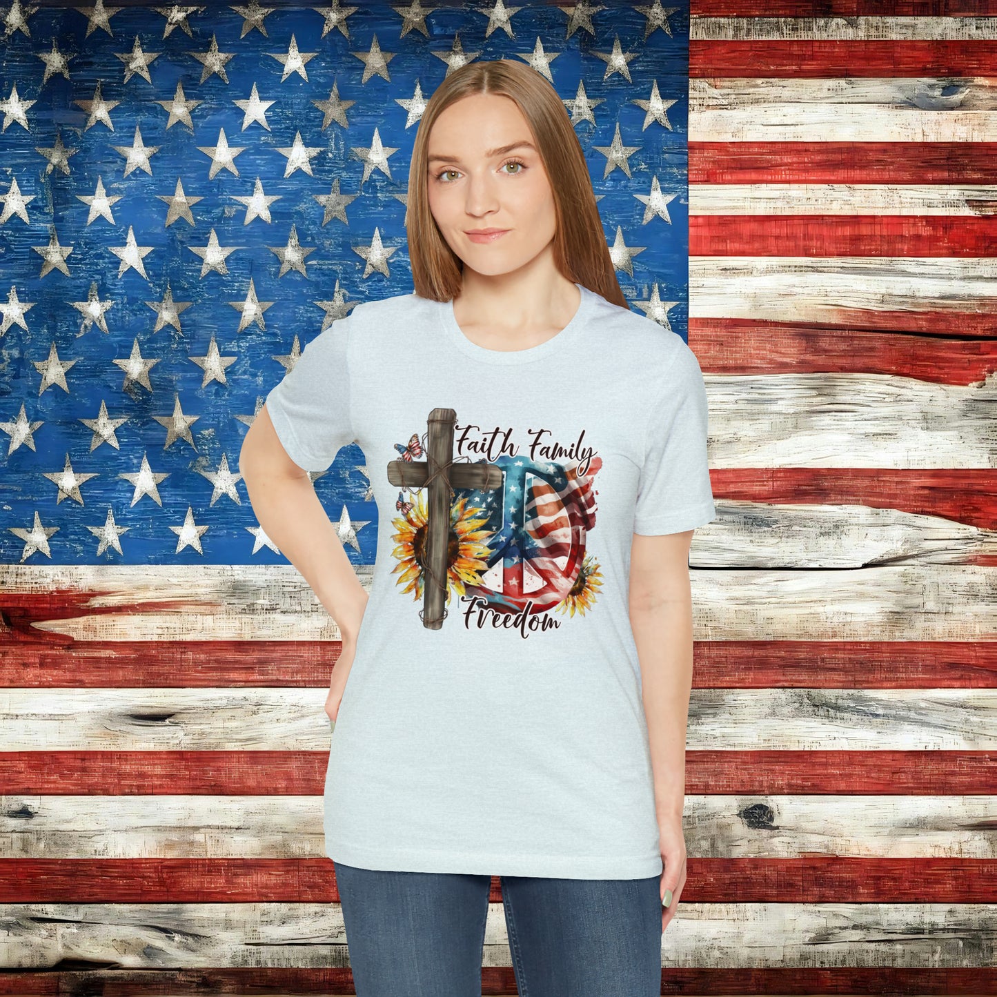Faith Family Freedom T-shirt - The American Glory