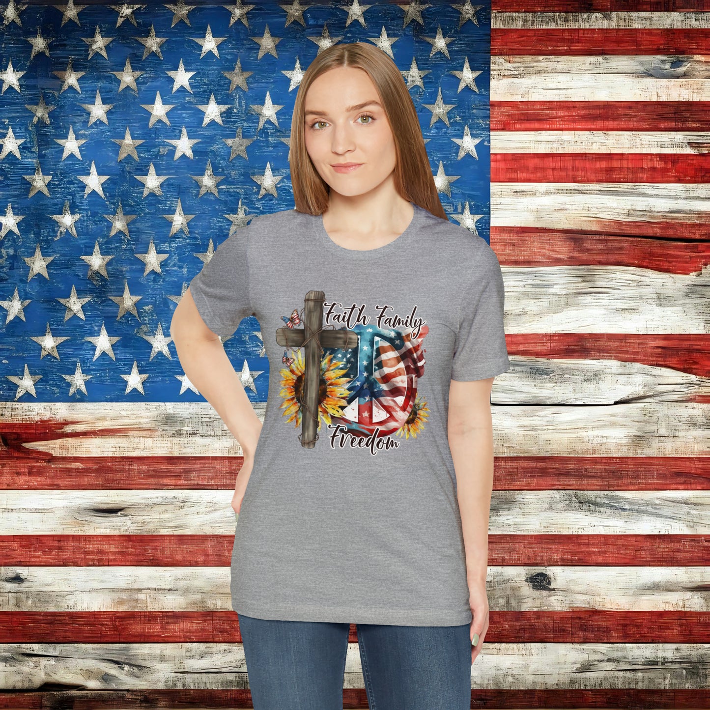 Faith Family Freedom T-shirt - The American Glory