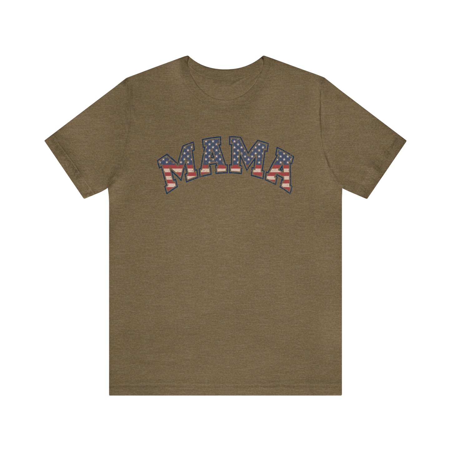 American Flag Retro Mama T-shirt - The American Glory