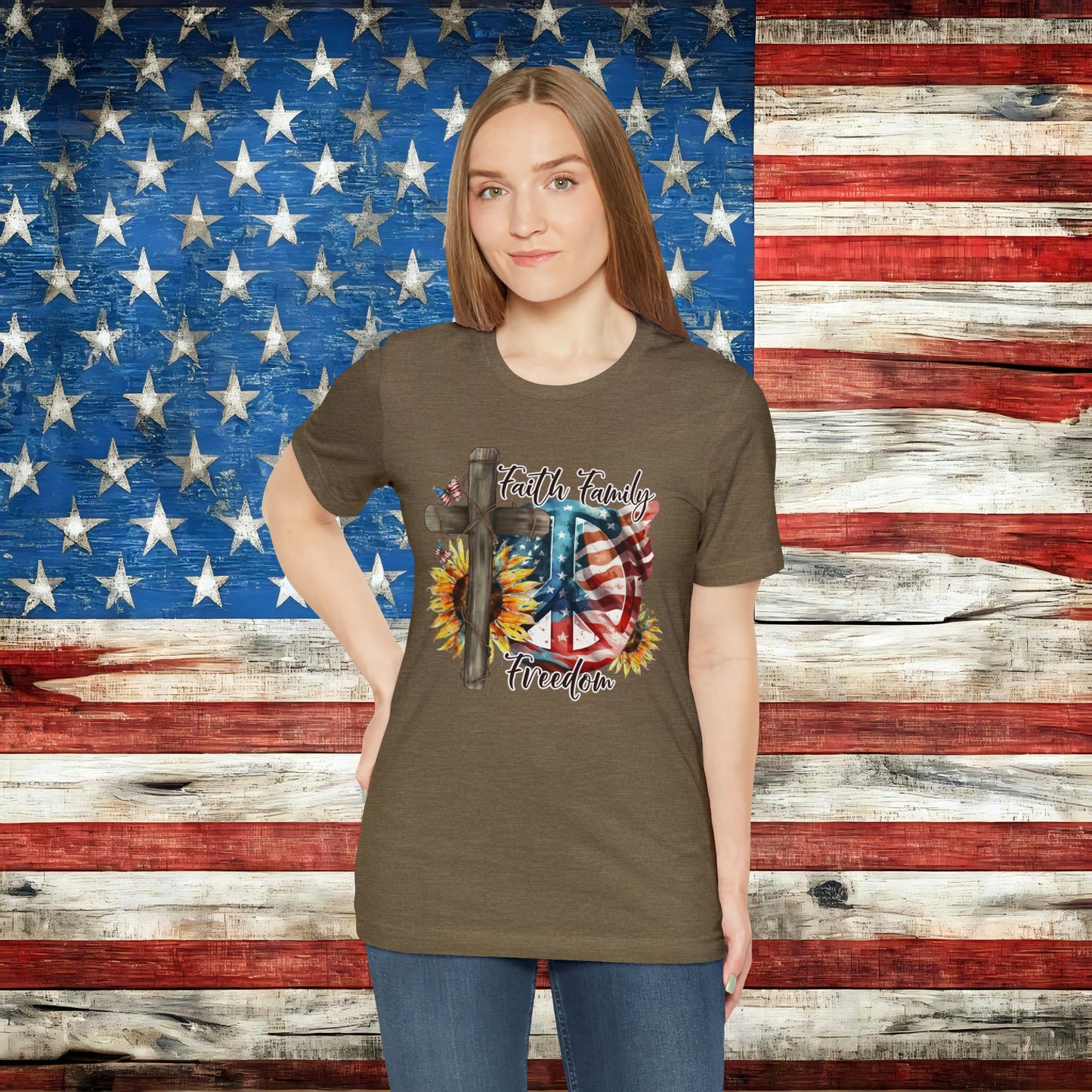 Faith Family Freedom T-shirt - The American Glory