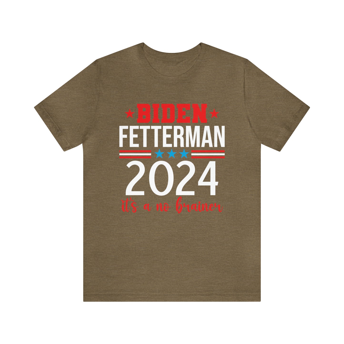 Biden Fetterman 2024 its a no brainer T-shirt - The American Glory