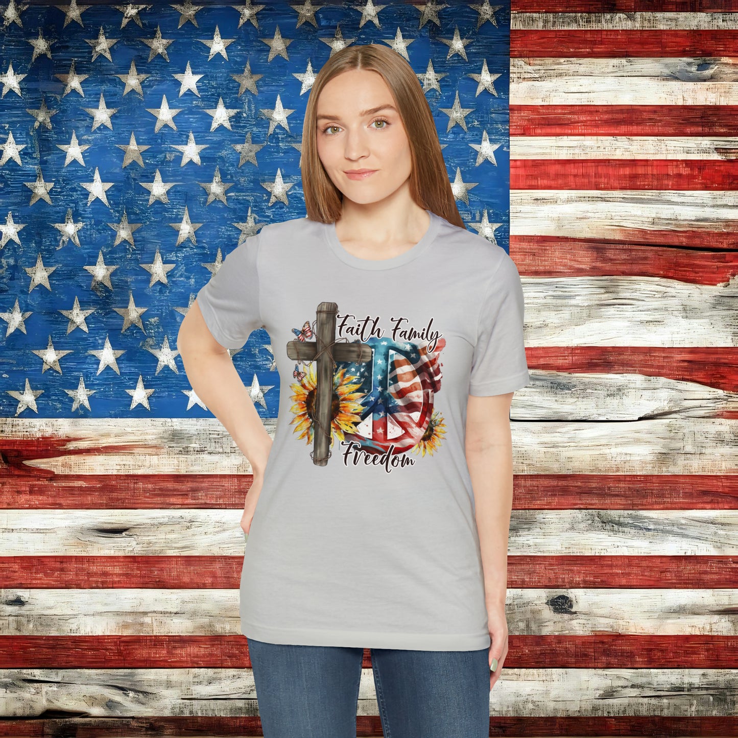 Faith Family Freedom T-shirt - The American Glory