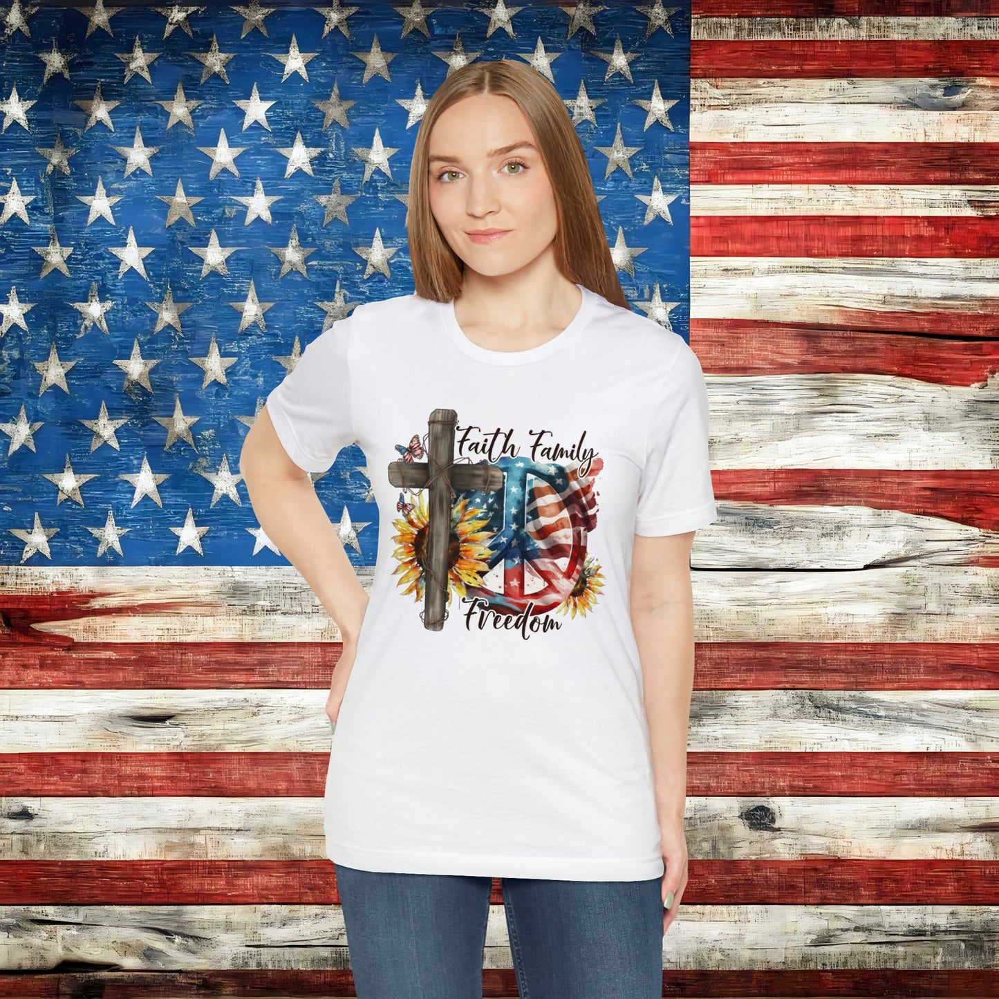 Faith Family Freedom T-shirt - The American Glory