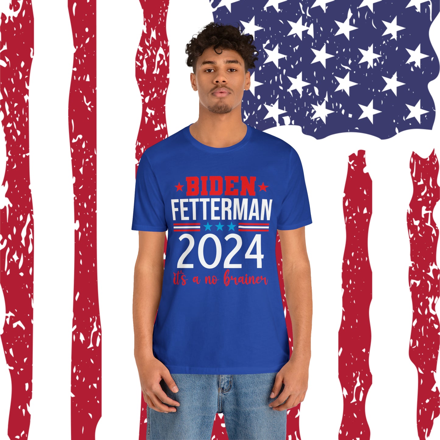 Biden Fetterman 2024 its a no brainer T-shirt - The American Glory