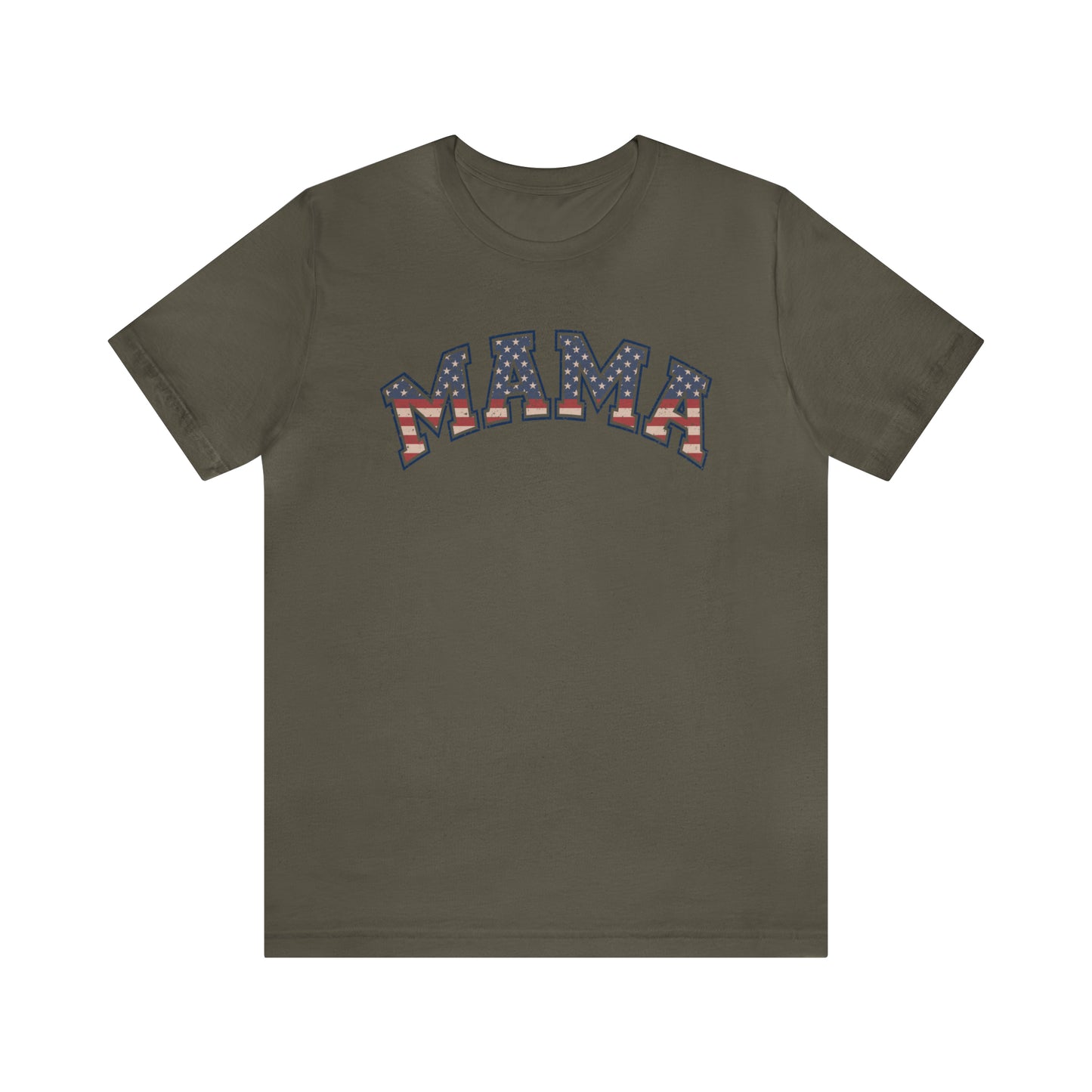 American Flag Retro Mama T-shirt - The American Glory