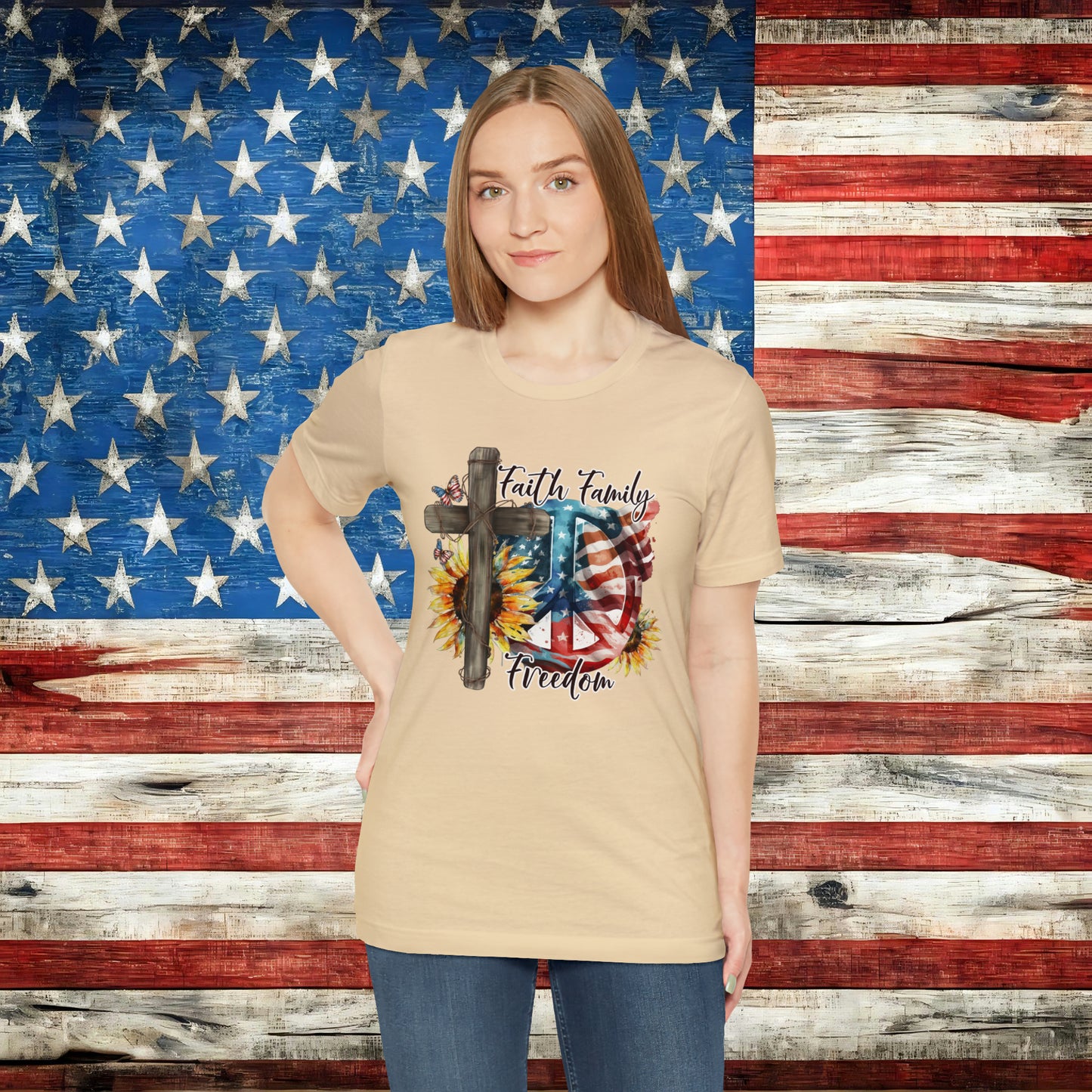 Faith Family Freedom T-shirt - The American Glory