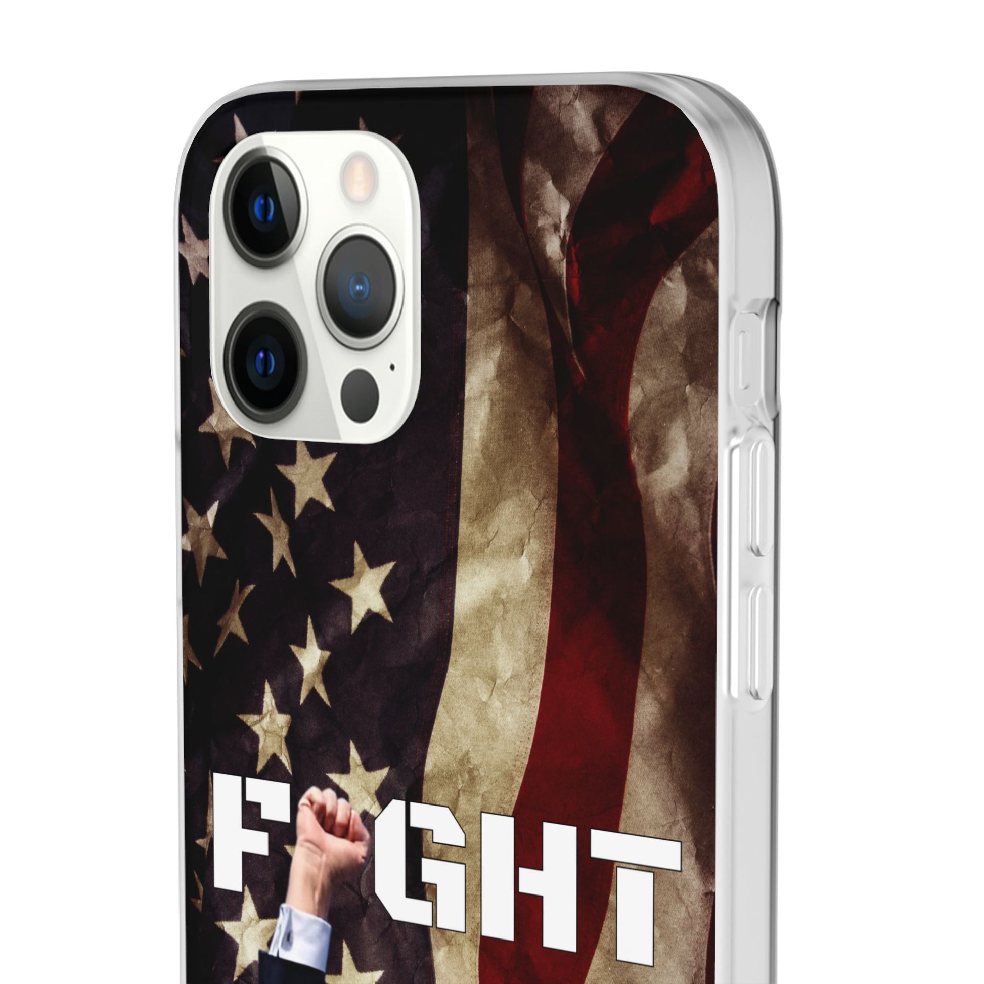 Trump Fight! iPhone Case | Semi-transparent, matte finish - The American Glory 