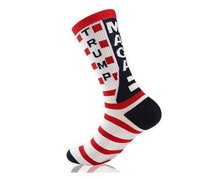 Trump 2024 MAGA Socks, Trump presidential campaign socks - The American Glory 