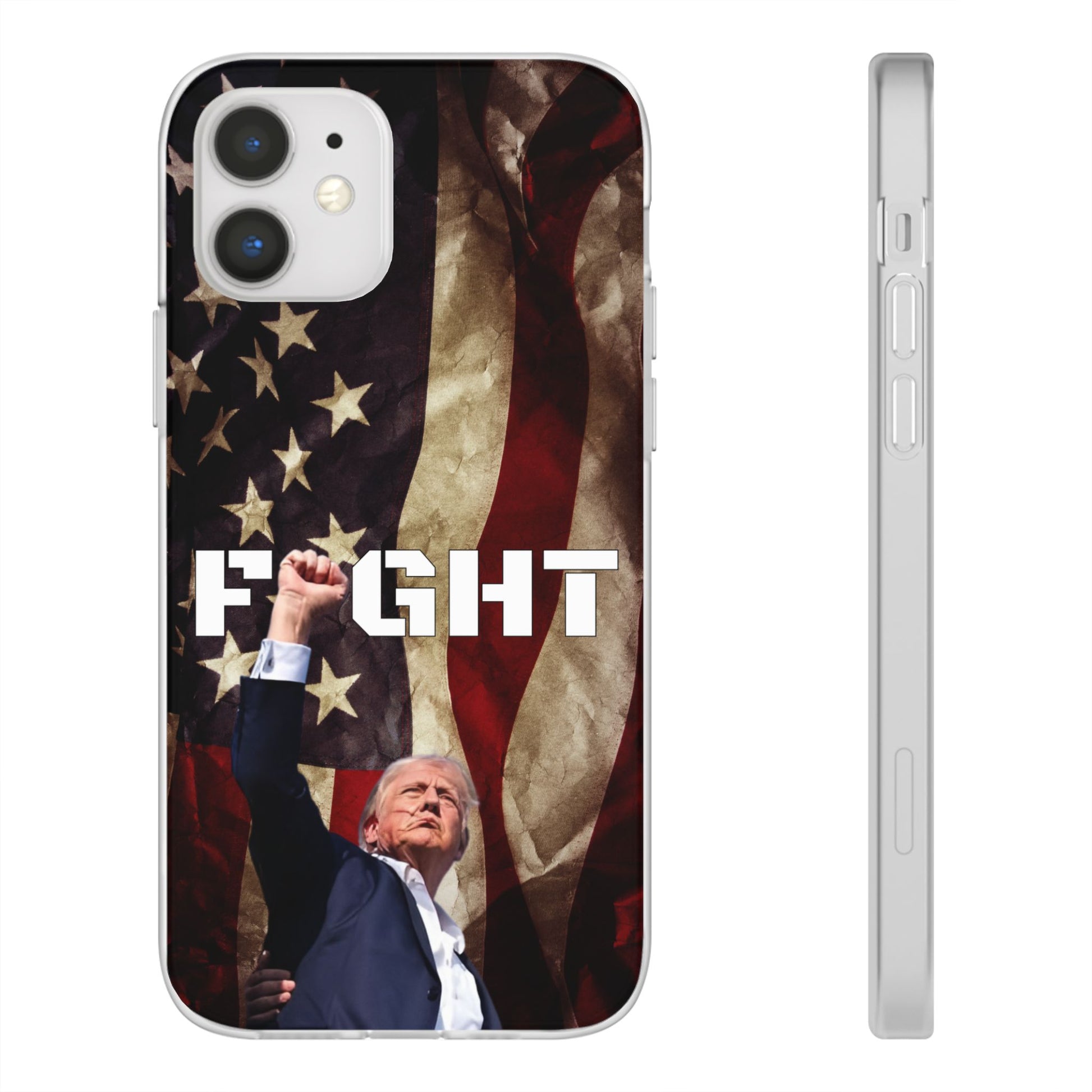 Trump Fight! iPhone Case | Semi-transparent, matte finish - The American Glory 